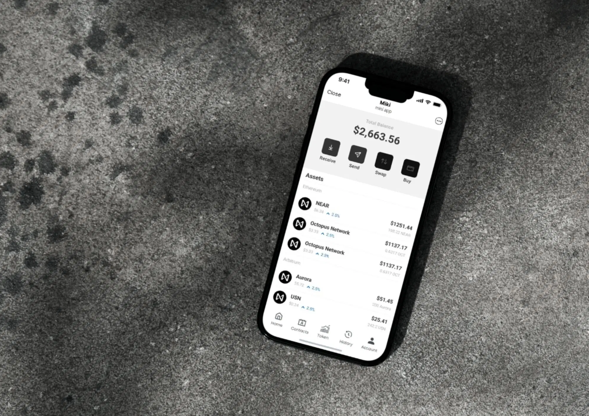 DeFi Gasless App project screenshot